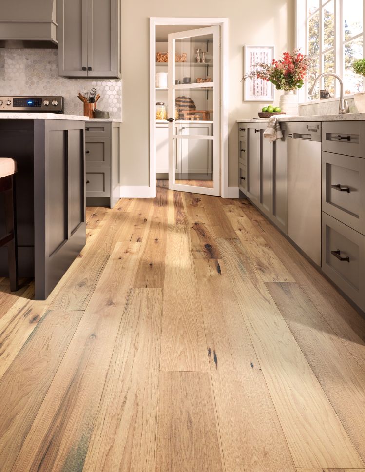 hardwood flooring in a eugene kitchen
